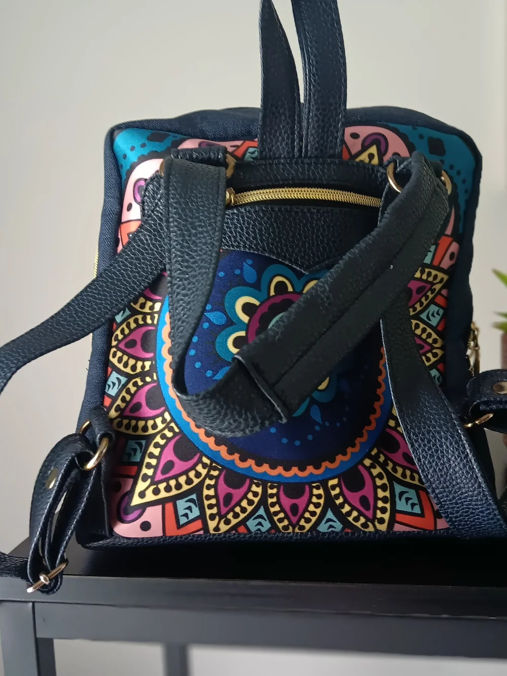 & Other Stories Vibrant Mandala Mini Backpack - Blue, Pink, Yellow